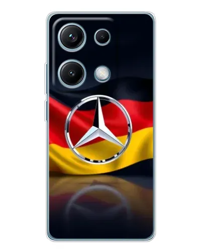 Чехол для Xiaomi Redmi Note 14S с картинкой «Mercedes — флаг Германии»
