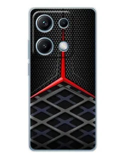 Чехол для Xiaomi Redmi Note 14S с картинкой «Mercedes Carbon Grid»