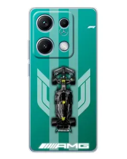 Чехол для Xiaomi Redmi Note 14S с картинкой «Mercedes AMG Petronas»