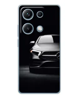 Чехол для Xiaomi Redmi Note 14S с картинкой «Свет фар Mercedes»