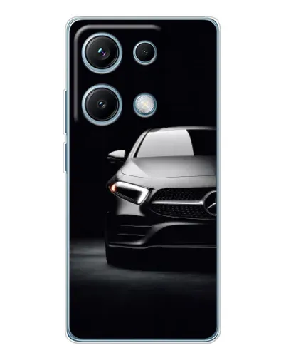 Чехол для Xiaomi Redmi Note 14S с картинкой «Свет фар Mercedes»