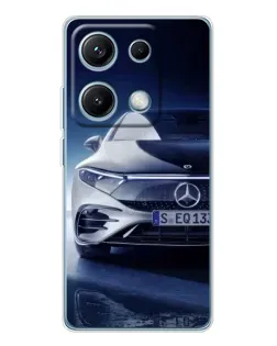Чехол для Xiaomi Redmi Note 14S с картинкой «Mercedes EQ — будущее»