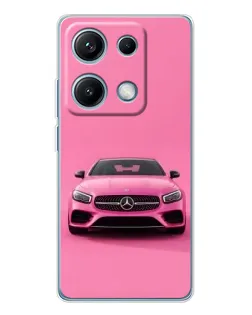 Чохол для Xiaomi Redmi Note 14S з картинкою «Рожевий Mercedes AMG»