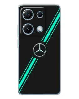Чохол для Xiaomi Redmi Note 14S з картинкою «Спортивні лінії Mercedes»