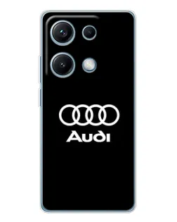 Чехол для Xiaomi Redmi Note 14S с картинкой «Классическое лого Audi»