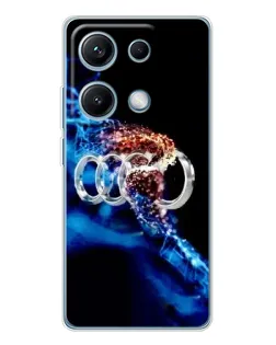 Чехол для Xiaomi Redmi Note 14S с картинкой «Энергия лого Audi»