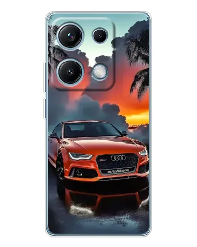 Чехол для Xiaomi Redmi Note 14S с картинкой «Audi — закат» Чехол для Xiaomi Redmi Note 14S с картинкой «Audi — закат»