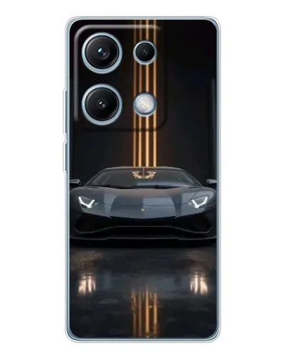 Чехол для Xiaomi Redmi Note 14S с картинкой «Lamborghini золотые линии» Чехол для Xiaomi Redmi Note 14S с картинкой «Lamborghini золотые линии»