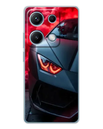 Чехол для Xiaomi Redmi Note 14S с картинкой «Lamborghini красное сияние» Чехол для Xiaomi Redmi Note 14S с картинкой «Lamborghini красное сияние»