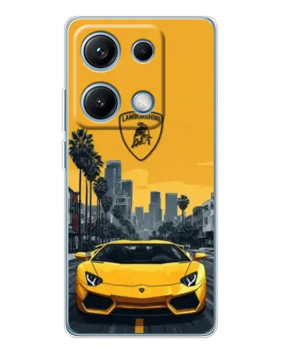 Чехол для Xiaomi Redmi Note 14S с картинкой «Желтый Lamborghini город» Чехол для Xiaomi Redmi Note 14S с картинкой «Желтый Lamborghini город»