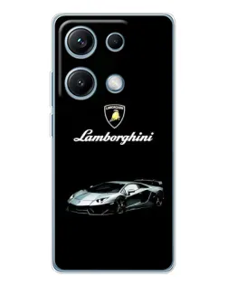 Чехол для Xiaomi Redmi Note 14S с картинкой «Логотип Lamborghini классика»