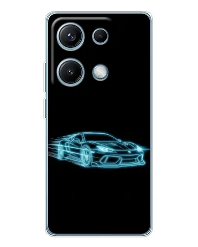 Чехол для Xiaomi Redmi Note 14S с картинкой «Неоновый контур Lamborghini» Чехол для Xiaomi Redmi Note 14S с картинкой «Неоновый контур Lamborghini»