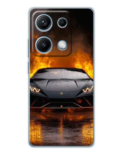 Чехол для Xiaomi Redmi Note 14S с картинкой «Lamborghini в огне» Чехол для Xiaomi Redmi Note 14S с картинкой «Lamborghini в огне»