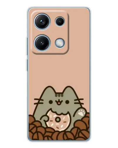 Чехол для Xiaomi Redmi Note 14S с картинкой «Кофейный Пушин»