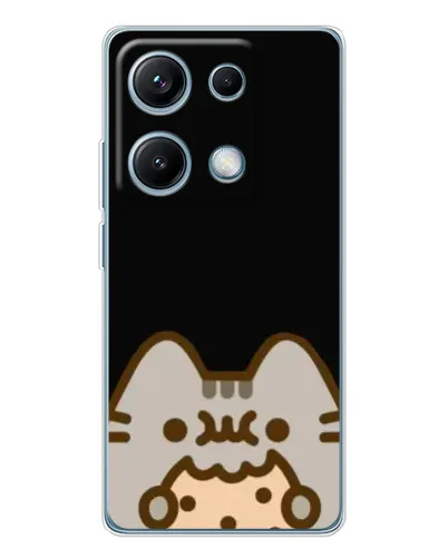 Чехол для Xiaomi Redmi Note 14S с картинкой «Пушин на черном»