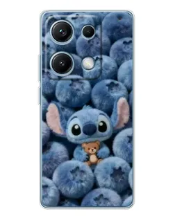 Чехол для Xiaomi Redmi Note 14S с картинкой «Стич и голубика» Чехол для Xiaomi Redmi Note 14S с картинкой «Стич и голубика»