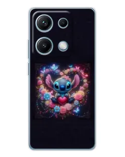 Чехол для Xiaomi Redmi Note 14S с картинкой «Stitch в цветах» Чехол для Xiaomi Redmi Note 14S с картинкой «Stitch в цветах»