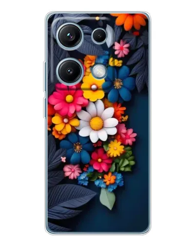 Чехол для Xiaomi Redmi Note 14S с картинкой «Цветочная феерия»