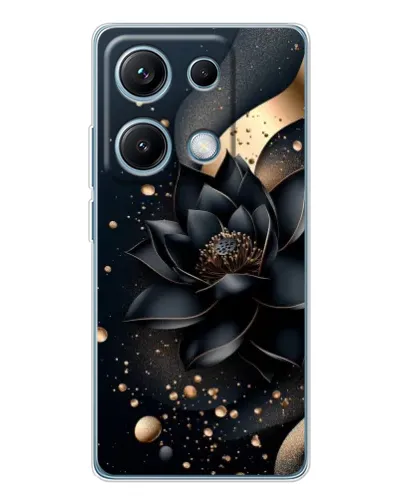 Чехол для Xiaomi Redmi Note 14S с картинкой «Черный лотос»