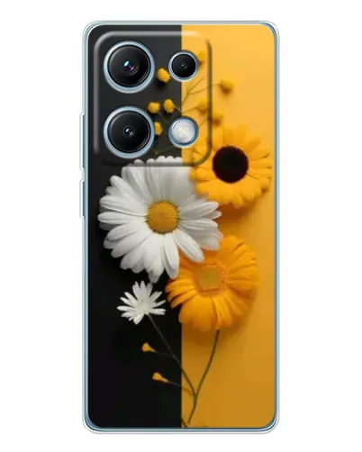 Чехол для Xiaomi Redmi Note 14S с картинкой «Подсолнух и ромашка»