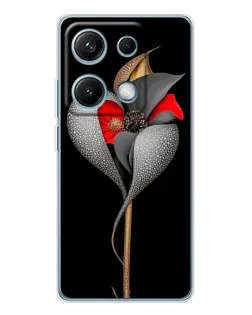Чохол для Xiaomi Redmi Note 14S з картинкою «Срібна фантазійна квітка» Чохол для Xiaomi Redmi Note 14S з картинкою «Срібна фантазійна квітка»