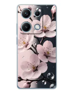 Чохол для Xiaomi Redmi Note 14S з картинкою «Ніжня сакура та краплі» Чохол для Xiaomi Redmi Note 14S з картинкою «Ніжня сакура та краплі»