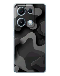Чехол для Xiaomi Redmi Note 14S с картинкой «Темный абстрактный камуфляж» Чехол для Xiaomi Redmi Note 14S с картинкой «Темный абстрактный камуфляж»