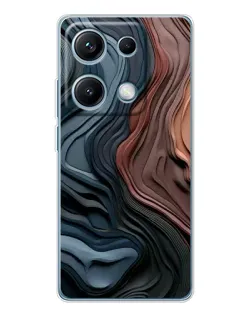 Чехол для Xiaomi Redmi Note 14S с картинкой «Цветные волны каньона»