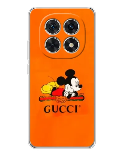 Чехол для Xiaomi Redmi Note 15 5G с картинкой «Микки Маус Gucci — оранж» Чехол для Xiaomi Redmi Note 15 5G с картинкой «Микки Маус Gucci — оранж»