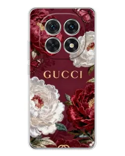 Чохол для Xiaomi Redmi Note 15 5G з картинкою «Gucci — бордові троянди»