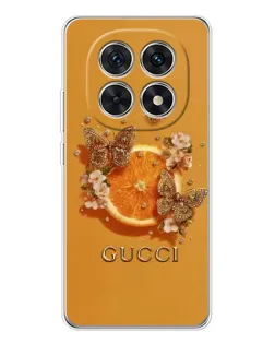 Чохол для Xiaomi Redmi Note 15 5G з картинкою «Gucci — золоті метелики»