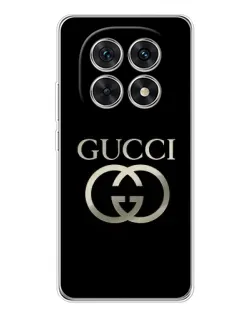 Чохол для Xiaomi Redmi Note 15 5G з картинкою «Gucci — золото на чорному»