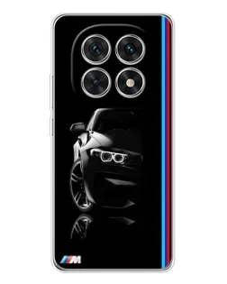 Чехол для Xiaomi Redmi Note 15 5G с картинкой «Силуэт BMW в темноте»