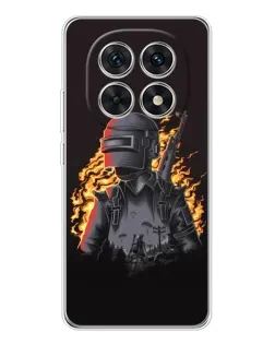 Чехол для Xiaomi Redmi Note 15 5G с картинкой «PUBG — огненный силуэт»