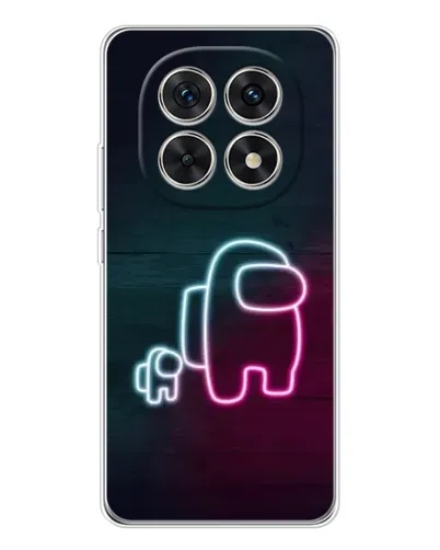 Чехол для Xiaomi Redmi Note 15 5G с картинкой «Among Us неон-арт»