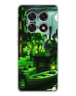 Чехол для Xiaomi Redmi Note 15 5G с картинкой «Minecraft лесной пейзаж»