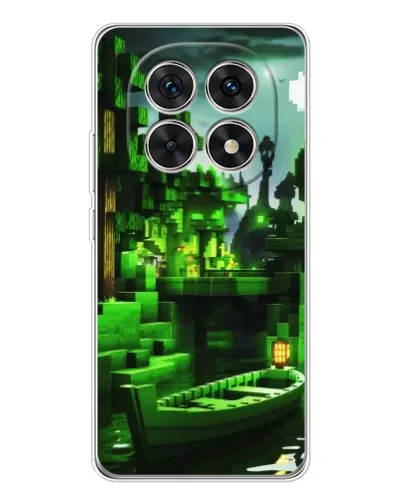 Чехол для Xiaomi Redmi Note 15 5G с картинкой «Minecraft лесной пейзаж»