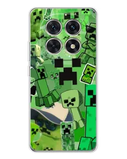 Чехол для Xiaomi Redmi Note 15 5G с картинкой «Криперы Minecraft»