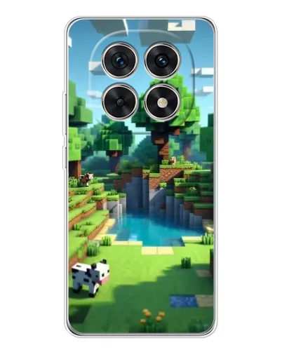 Чехол для Xiaomi Redmi Note 15 5G с картинкой «Minecraft летний день»