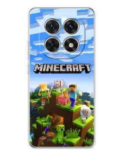 Чехол для Xiaomi Redmi Note 15 5G с картинкой «Minecraft классический мир»