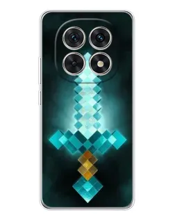 Чехол для Xiaomi Redmi Note 15 5G с картинкой «Алмазный меч неон»