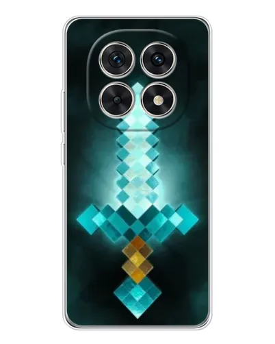Чехол для Xiaomi Redmi Note 15 5G с картинкой «Алмазный меч неон»