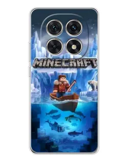 Чехол для Xiaomi Redmi Note 15 5G с картинкой «Minecraft ледяной мир»