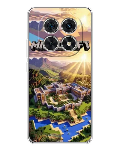 Чехол для Xiaomi Redmi Note 15 5G с картинкой «Minecraft панорама»