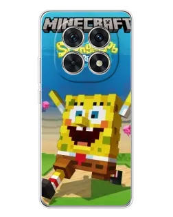 Чохол для Xiaomi Redmi Note 15 5G з картинкою «Губка Боб Minecraft»