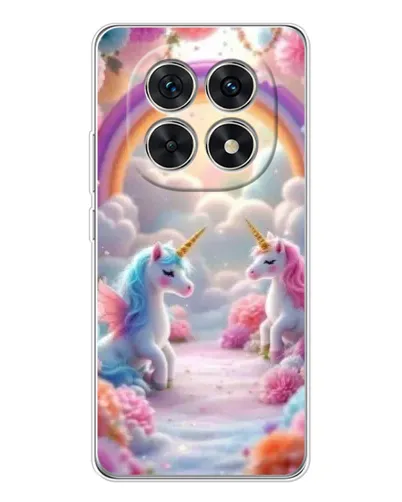 Чехол для Xiaomi Redmi Note 15 5G с картинкой «Радуга и единороги»
