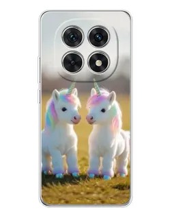 Чехол для Xiaomi Redmi Note 15 5G с картинкой «Пара единорогов»