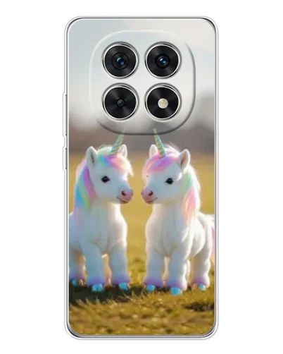 Чехол для Xiaomi Redmi Note 15 5G с картинкой «Пара единорогов»