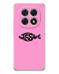 Чехол для Xiaomi Redmi Note 15 5G с картинкой «Розовый символ  Jesus»