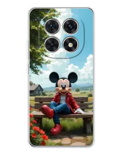 Чехол для Xiaomi Redmi Note 15 5G с картинкой «Микки на скамейке»